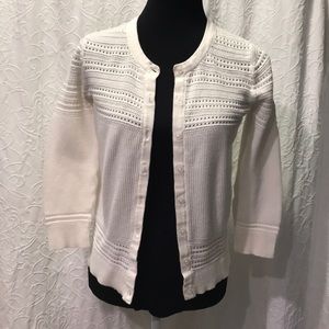 White Merona Cardigan